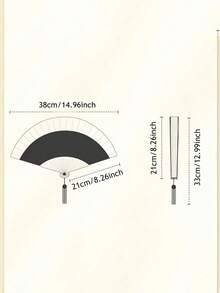 1 件古董折叠竹扇，中式折叠扇，舞蹈扇饰有黑色蝴蝶流苏花卉图案，传统舞蹈扇，手工扇优雅