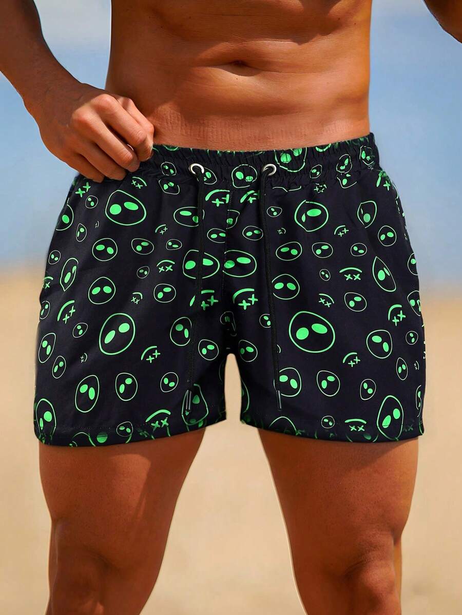 GINGTTO Men Slim Fit Swim Shorts Swim Trunks 7 Inch Quick Dry Men Bathing Suits With Mesh Lining - Multicolor - View 1