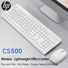 HP Mouse And Keyboard Set CS500 Thin And Silent Wireless Keyboard And Mouse 10 Meters Stable Connection Full-Size Numeric Keyboard Office Home All-Purpose Set White - White - View 2