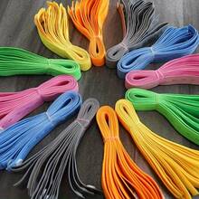 50pcs Colorful Elastic Straps With Adjustable Buttons - Durable Canvas, Ideal For Clothing Storage, Luggage Space Saving, Drawer & Wardrobe Organization, Bedsheet Fasteners, Hanger - 50pcs Mixed Colors - View 7