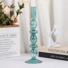 一套/1个手工彩色玻璃烛台，非常适合婚礼、烛光晚餐、家居装饰和房间装饰。我们希望这些玻璃烛台能点亮您的生活，为您和您的家人带来欢乐和幸福。它也是馈赠亲友、斋月用品、开斋节礼物、斋月装饰品等的理想之选。 - 多色 - 查看 8