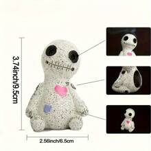 3件巫毒娃娃香炉，树脂香座，桌面树脂摆件，装饰道具，家居装饰香炉，适用于桌面、卧室和客厅，万圣节、派对、礼物、节日