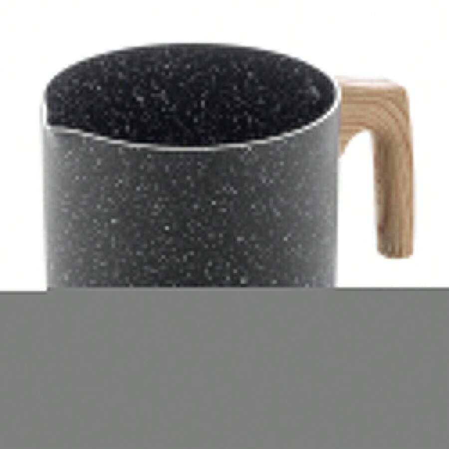 Wolff Aluminum And Black Granilite Ceramic Milk Jug 12cm - Black - View 1