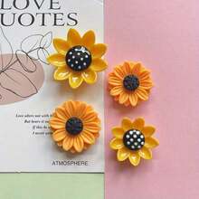 Ein Set aus 4/8 süßen Sonnenblumen-Kühlschrankmagneten, Geburtstagsgeschenk, Urlaubsgeschenk, geeignet für alle Jahreszeiten, perfekt für Kühlschränke und Büro-Whiteboards.
