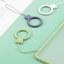 3 件柔软亲肤卡通熊液态硅胶挂绳钥匙扣环、手机挂绳、耳机壳、USB 支架、暖手挂绳、水瓶挂绳、防摔