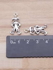 10 Peças Pingentes de Palhaço de 24x12mm (0,94x0,47 polegadas) para Fazer Joias DIY, Colar, Chaveiro, Corrente de Telefone, Pulseira, Acessórios de Artesanato Feitos à Mão - palhaço - Visão 6