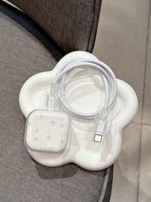 Set de 3 protectores de cable de datos y cargador con diseño floral, adecuado para cargador rápido de 20W de Apple Reino Unido, accesorios de protección para cargador y cable para teléfono