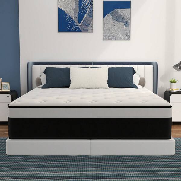 Twin Full Queen King Size Mattress 8/10/12/14 Inch Memory Foam And Innerspring Hybrid Mattresses Bed In A Box,Breathable Construction Pocket Coil CertiPUR-US