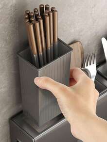 1pc Multifunctional Knife Holder Rack, Stainless Steel Knife Organizer Wall Mount, No Drilling Required, Kitchen Knife & Cutting Board Storage Rack Kitchen Items Kitchen Accessories Kitchen Tools