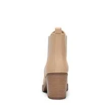 Botas de moda de mujer Liso Slip on Guay Elegante De moda - Albaricoque - Ver 3