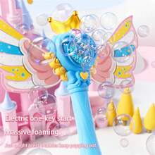 1 件 2025 新款泡泡机自动泡泡机，大容量，适合儿童，电动泡泡吹器玩具，不漏水 - 彩色 - 查看 4