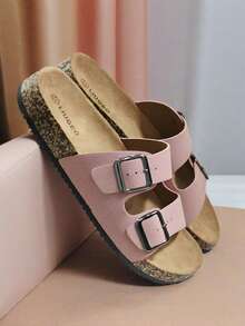 Dép xỏ ngón chống trượt kiểu dáng ngày lễ thời trang, quai đôi, khóa kép, đế mềm, thoải mái, dành cho nữ, thích hợp cho Giáng sinh, Halloween, ở nhà, hẹn hò, mua sắm, đi làm, tiệc tùng, kỳ nghỉ ở bãi biển - Hồng - Xem 3