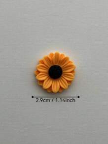 8 Stück farbenfrohe Sonnenblumen Blumen Harz Kühlschrankmagnet, dekorative Magnetstifte für Büro, Küche, Kühlschrank, Whiteboard, Dekoration, Feiertage, Wochenplaner