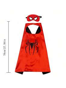Marvel Spider-Man Cape Cosplay Kids Halloween Party Cape Prom Cosplay Birthday And Christmas Gift
