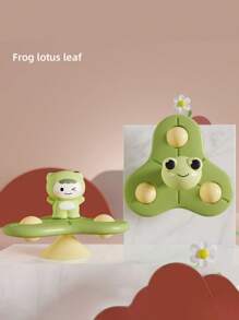 1pc Suction Cup Rotator Baby Toy, Christmas Baby Pacifier Toy Cartoon Airplane Pacifier, Baby Bath Fun Suction Cup Rotator, Early Education Tabletop Game, Infant Sensory Toy, Spinning Top Toy, Baby Sensory Toy, Recommended Baby Halloween Thanksgiving Pacifier Gift - Multicolor - View 7