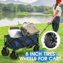 PORTAL 8" Diameter 3. 4" Wide Replacement Wheels For Bicycle Utility Wagon Cart, Load Index 100