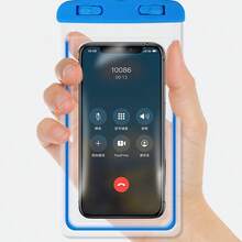 通用防水手机袋适用于 15 14 13 12 11 Pro Max XS Plus Galaxy 手机，夜光防水袋最大支持 7.0 英寸，气囊设计，海滩和旅行必备