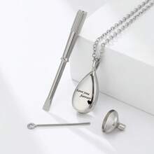 Personalized Pet Cremation Jewelry Sketch Urn Necklace Pendant With Engraved Photo, Memorial Gift For Cat/Dog Mom