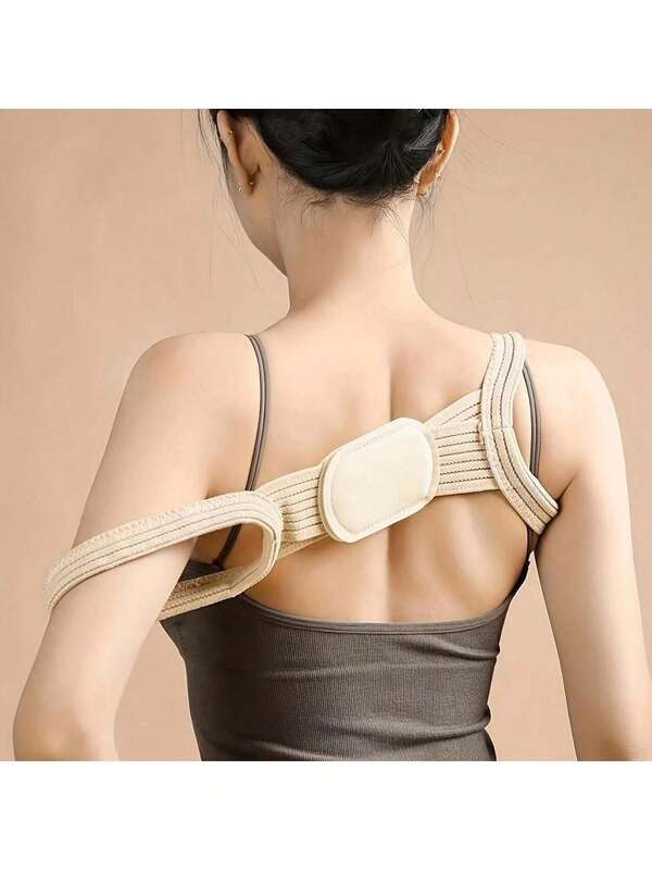 1pc Adjustable Posture Corrector Belt For Men & Women - Hunchback Relief, Back Support Brace, Hand-Wash Only