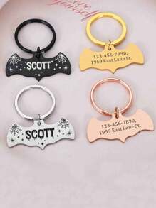 Etiqueta de Identificação Personalizada para Animais de Estimação, Presente do Dia do Professor, Halloween, Ano Novo, Estilo Clássico Simples, Melhor Presente de Feriado