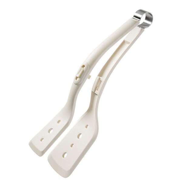 Silikon Spatel Zangen zum Kochen, antihaftbeschichtet, hitzebeständig, BBQ Lebensmittel Servierzange, Multifunktions Küchenhelfer für Steak, Eier, Brot, Pasta und mehr, Familienessen Zubehör, Party Ausstattung