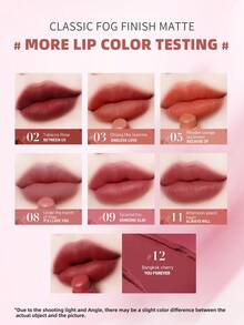 4U2 You're Mine Matte Powder Lipstick, Non-Staining, Nude Lip Cream And Lip Gloss, Featuring European And American Style - 05 BECAUSE OF - View 6
