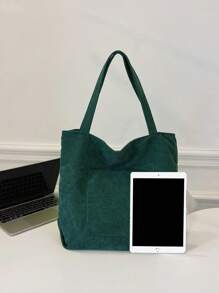 Bolso de hombro de unicolor para hombres y bolsa de compras versátil con rayas, bolsa de lona de gran capacidad, bolso de hombro, bolso de fin de semana, bolso grande extra para hombres, regalos de invierno, bolso grande multifuncional casual para exteriores, artículos de nueva vida para estudiantes, bolsa de compras, bolsa escolar, bolsa para la escuela, regalos para maestros, útiles escolares