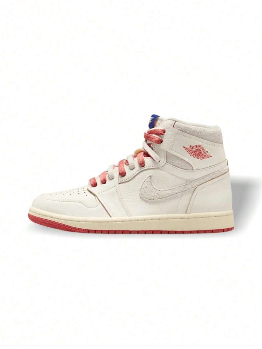 Air Jordan 1 稀有 Air 男士运动鞋，麂皮 Swoosh 独特细节，深皇家蓝收藏版 DB4612-100 - 淺褐色 - 查看 1