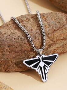 1pc "The Last Of Us Part II" Men's Pendant Necklace, 18K Gold Firefly Wing Cordyceps/Infection Warning Sign Necklace, Cosplay Accessory, Perfect Gift For TLOU Fans And Ellie & Joel Enthusiasts - 1 the Last Of Us Necklace - View 15