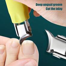 Comfortable Stainless Steel Nail Clipper With Armored Groove And Hooked Beak Design - Wide Opening Angled Head For Easy Grip, Convenient For Home Use, High-Texture Handle, No Power Needed, Nail Clippers, Modern Nail Clipper, Durable Nail Clipper