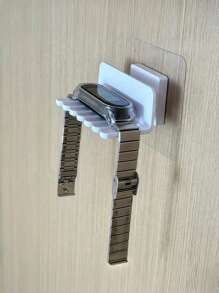 壁挂式支架兼容 表带支架表带收纳架，兼容三星壁挂式表带悬挂收纳整理架表带兼容 桌面悬挂展示架底座支架适用于 表带架多功能硅胶插座展示和墙壁收纳架，适合所有品牌，适用于智能手表的表带收纳架 - 均碼 - 查看 7