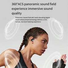 Lenovo Thinkplus XT80 Open-Type Truly Wireless Headphones With Intelligent Power Display, 500mAh Charging Case, 360° Panoramic Sound, Comfortable And Imperceptible To Wear, And Stable During Intense Sports