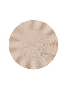 1/4/6/12pcs Bohemian Style Woven Round Placemats, 15 Inch, Solid Color, Kitchen Dining Table Decor Coasters, Non-Slip Pads For Holiday Party, Birthday, Wedding, Dinner, Home Decor, Dorm (Multiple Color Options)