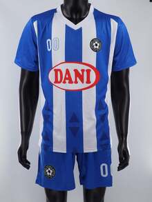 Customized Espanyol La Liga Football Jersey With Personalized Graphics, Logo, Name And Number, Unisex, Breathable Quick-Dry Fashionable Sports T-Shirt Suitable For Badminton, Volleyball And Football Training - Multicolor - View 3