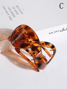 1 件/3 件女士扁平发夹，适合中等厚度头发，玳瑁扁平发夹，鸭嘴发夹，牢固抓握，舒适曲线贴合，适合驾驶、瑜伽、所有发质，豹纹休闲，爪夹，发夹，发夹，发夹，学校用品，动物图案 - 彩色 - 查看 8