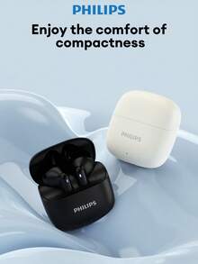 PHILIPS TAT1020 Sports & Business High-End Bluetooth Earphones, Semi-In-Ear, Bluetooth 6.0, Long Battery Life, High-Quality Audio, Low Latency, Gaming, Music, AI Voice Call, Noise Cancellation, Wireless Earbuds For Smartphones & Computers - Nhiều màu - Xem 2