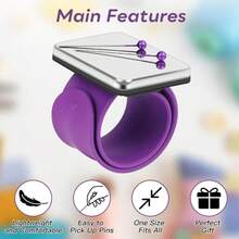 Bộ dụng cụ tạo kiểu tóc 4 món, bao gồm vòng đeo tay từ tính, phù hợp cho thợ làm tóc, gồm lược chải chân tóc, lược highlight, lược đuôi nhọn, vòng đeo tay tết tóc phù hợp cho tóc đen, hộp kim khâu silicon dùng hàng ngày, thích hợp cho tóc chẻ ngọn, tết tóc và tạo kiểu, bộ phụ kiện làm tóc, phụ kiện làm đẹp tại nhà. - Công cụ tạo kiểu - Xem 3