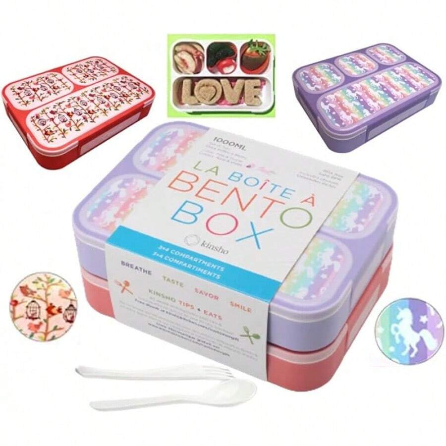 Lunch Box - Unicorn + Pink Flowers - View 1