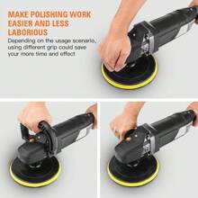 DOVAMAN Pulidora, 1500W, 180 mm/150 mm, 6 velocidades variables 600–3000 rpm