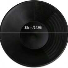 Lightweight Plastic Gold Mining Pan - Rust-Resistant Outdoor River Exploration And Gold Washing Tool, With Friction Surface, Easy To Separate, Suitable For Creeks, Rivers And Mountains, Gold Panning Equipment | Ribbed Surface Pan | Portable Mining Tool - Multicolor - View 5