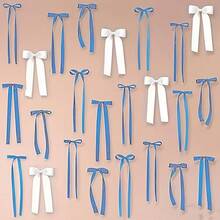 40pcs Bow Wall Decor Set, DIY Birthday Party Decoration, Ins Style Photo Backdrop, Ribbon Wreath Wedding Room Arrangement, Girls Bedroom Decor, Women Gift, Wedding Pre-Party