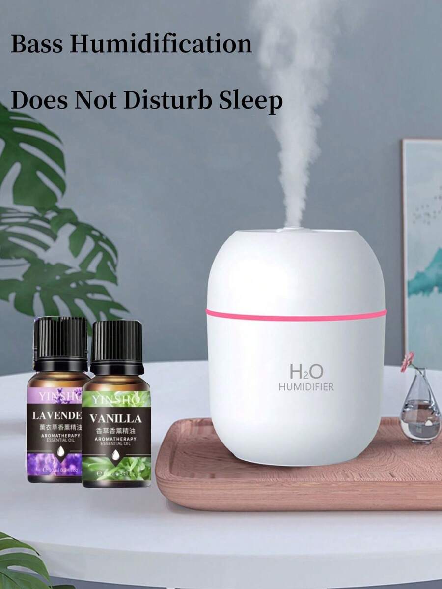 1pc/2pcs Set (Aroma Diffuser + Aroma Essential Oil), Increases Air Humidity, Relieves Dry Air, Suitable For Home, Hotel, Bathroom Deodorizing, Fragrance, Long-Lasting Scent, Great For Birthday/Graduation Gifts.