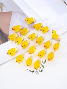 50 件迷你鸭形发夹，时尚、优雅、可爱的一体式夹子侧刘海发夹，发饰装饰，适合女士和女孩的礼物，适合日常和节日佩戴，爪夹、发夹、发夹、发夹、发夹、按扣夹、学校用品、发夹