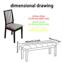 1 Vỏ bọc ghế dài/ghế sofa bằng nhung ngô mềm mại, Vỏ bảo vệ ghế có thể tháo rời và giặt được, Thích hợp cho phòng khách, phòng ngủ, nhà bếp, Bộ 5 món, Vỏ bọc ghế ăn, Vỏ bọc ghế sofa cho nhà bếp, khách sạn - Nhiều màu - Xem 3