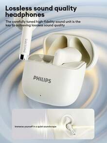 PHILIPS TAT1020 Sports & Business High-End Bluetooth Earphones, Semi-In-Ear, Bluetooth 6.0, Long Battery Life, High-Quality Audio, Low Latency, Gaming, Music, AI Voice Call, Noise Cancellation, Wireless Earbuds For Smartphones & Computers - Nhiều màu - Xem 7