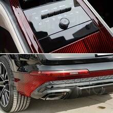 1 Set 9D Carbon Fiber Wrap Film, Waterproof, Scratch-Resistant, UV-Resistant, Elegant Vehicle Exterior Appearance, Easy To Apply And Remove - one-size - View 3