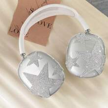 Rhinestone Star Design Protective Case For AirPods Max Headphones - Clear - View 9