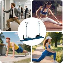 Tabla deslizante de Pilates dividida, equipo de acondicionamiento físico multifuncional, máquina deslizante de hierba, rodillo abdominal, ejercicio de core, entrenamiento de fuerza de brazos y piernas, deportes y acondicionamiento físico, para uso doméstico, gimnasio, yoga