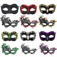 قناعان لأزياء هالوين، أقنعة كرنفالية للأزواج، أقنعة حفلات التنكر للرجال والنساء، أقنعة حفلات البندقية