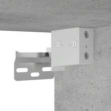 Mobiletto dA, Parete Larryhot in cemento grigio 60x31x60 cm in legno ingegnerizzato, bello e pratico, ideale per riporre oggetti e decorare la casa - Grigio - Visualizzare 10